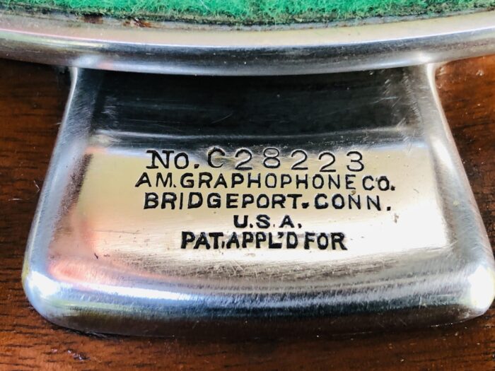Antique Columbia Grafonola "Mignonette" Walnut Phonograph sale @Maison Robert