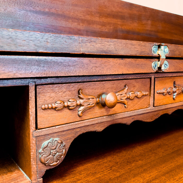 Antique H.E.ShawSpinet Writing Desk c.1900 @ Maison Robert Minneapolis