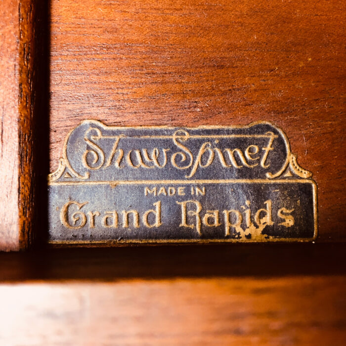 Antique H.E.ShawSpinet Writing Desk c.1900 @ Maison Robert Minneapolis